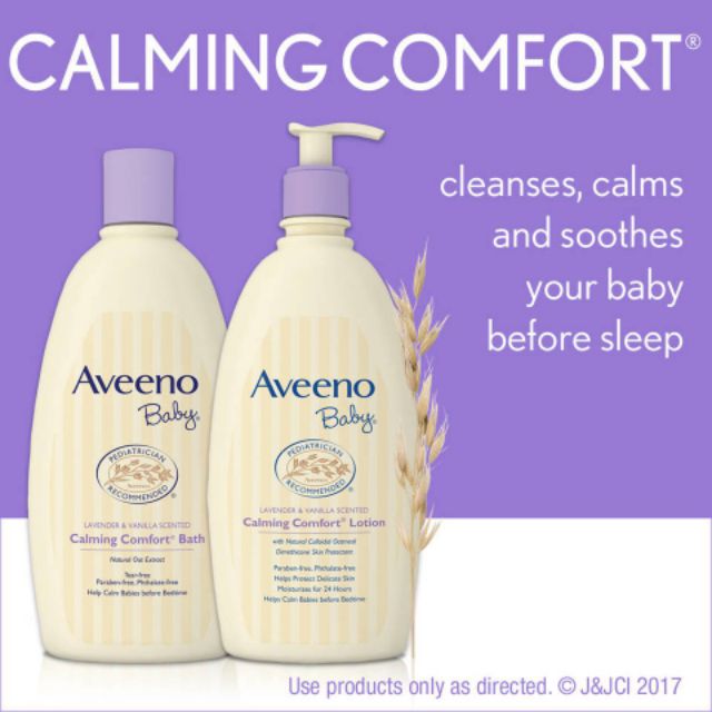 [BILL MỸ] Set sữa tắm + lotion Aveeno Calming Comfort hương Lavender