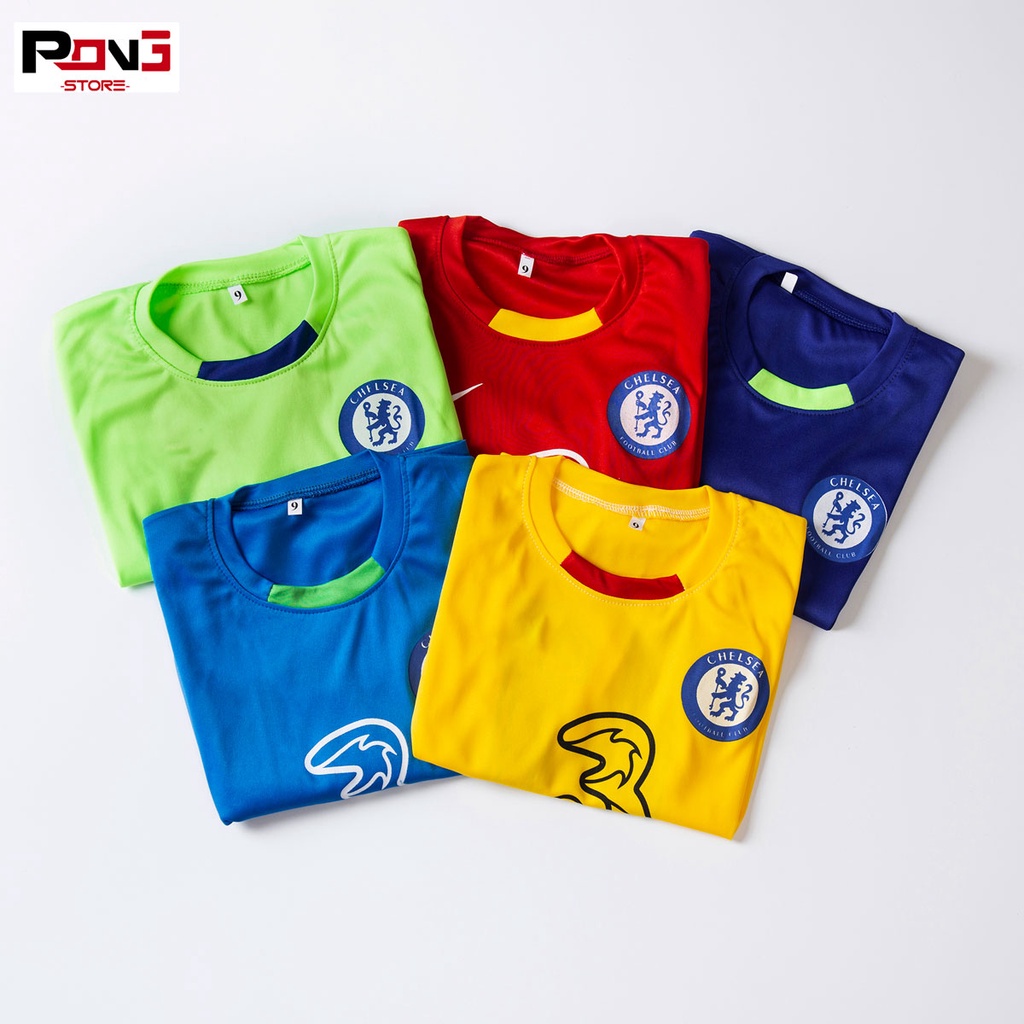 Bộ quần áo bóng đá trẻ em nam,nữ CLB Chelsea  chất thun lạnh  cho các bé từ 2 đến 15 tuổi  của Pong__store