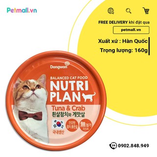 Pate mèo Nutri Plan Tuna & Crab - 160g