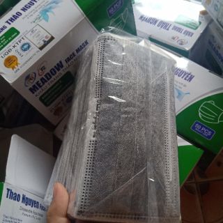 Khẩu trang Thịnh Phát 4 lớp.xanh xám
