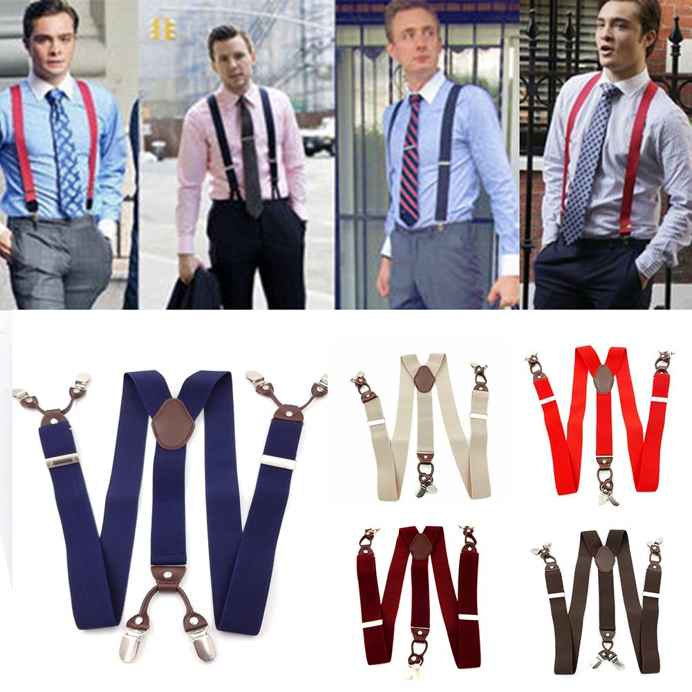 Dây Đai Quần 6 Kẹp Phong Cách Vintage Cho Nam