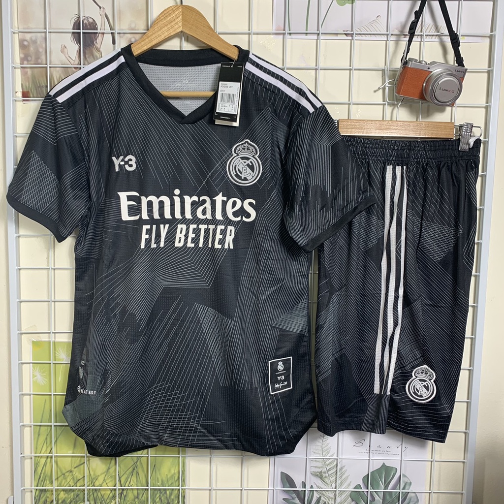 Rẻ Vô Địch - Bộ Quần Áo bóng đá CLB Real Madrid Y3 2022 - 2023 - Hàng Thái Chuẩn thi đấu