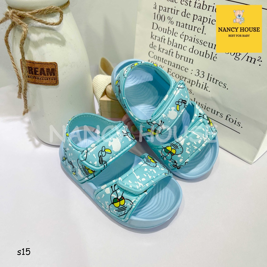 Dép sandal Disney siêu nhẹ siêu êm cho bé trai bé gái kiểu dáng ngộ nghĩnh chống trơn trượt an toàn cho bé