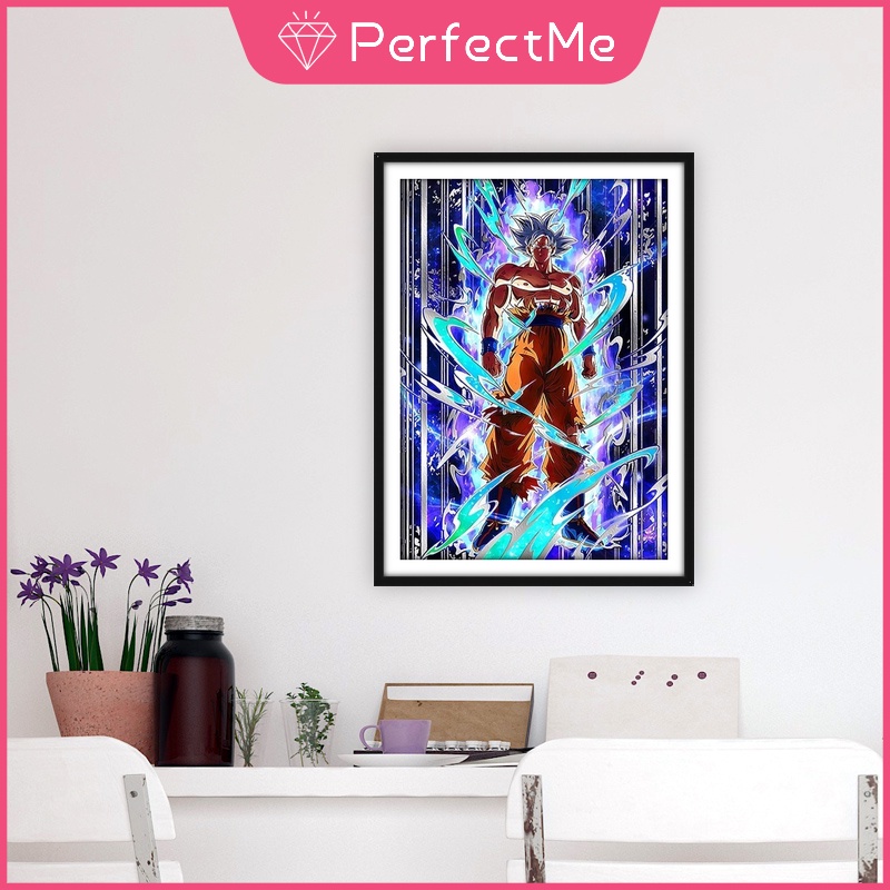 Bộ Tranh Đính Đá Họa Tiết Hoạt Hình Dragon Ball Độc Đáo Kích Thước 30X40Cm Trang Trí Nhà Cửa