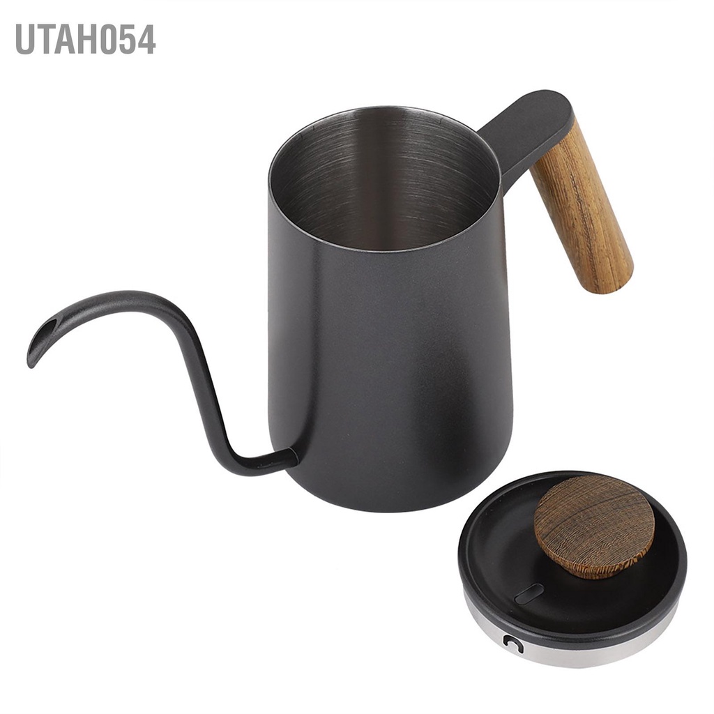 [Hàng Sẵn] Bình cổ ngỗng pha cà phê ấm cổ ngỗng vòi dài 600ml【Utah054】
