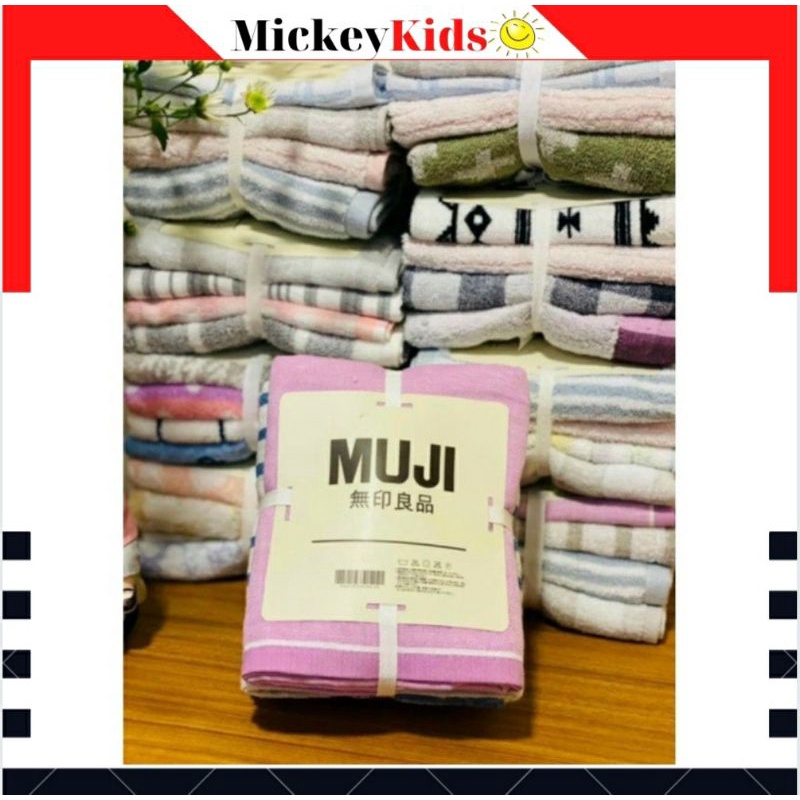 SET 4 KHĂN TẮM MUJI XUẤT NHẬT 100% COTTON