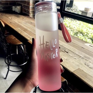 (Flash sale) Bình Thủy Tinh Dây Xách Hello Master 450ml
