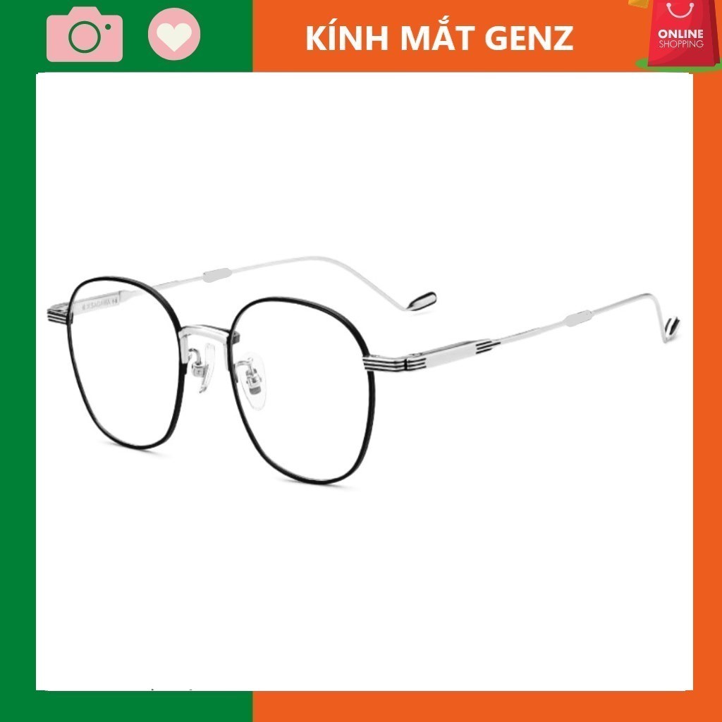 Gọng kính cận THANH LÝ LỖI NXS nam nữ kim loại Cao cấp xuất xịn , Nhẹ - Bền - Đẹp thời trang THANH LÝ 2056