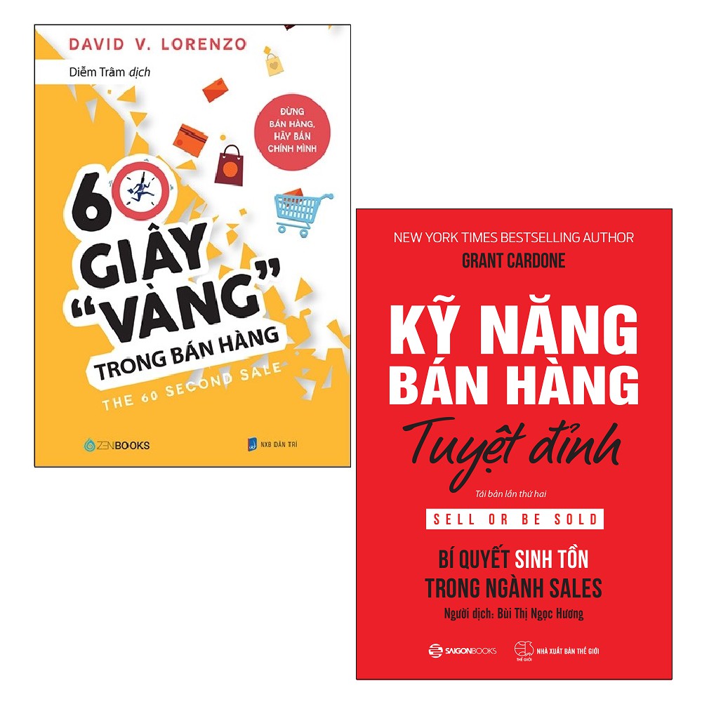 Sách Zenbooks - Combo: 60 Giây Vàng Trong Bán Hàng + Kỹ Năng Bán Hàng Tuyệt Đỉnh