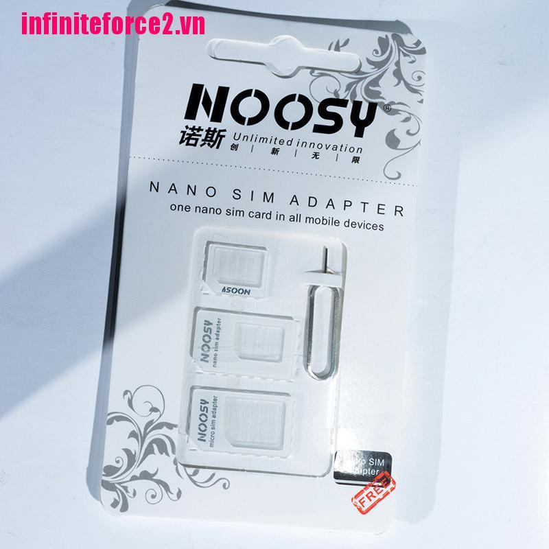 VN Bộ Chuyển Đổi Sim Nano 3 Trong 1 Cho Iphone 5 4s 4 Nokia Samsung