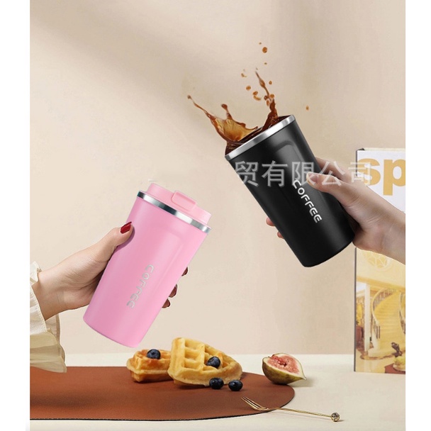 Bình Giữ Nhiệt dung tích lớn 510ml Cách Nhiệt Cao Cấp Đựng Nước, Trà, Cà Phê Kiểu Dáng Châu Âu Cầm Tay Sang Trọng