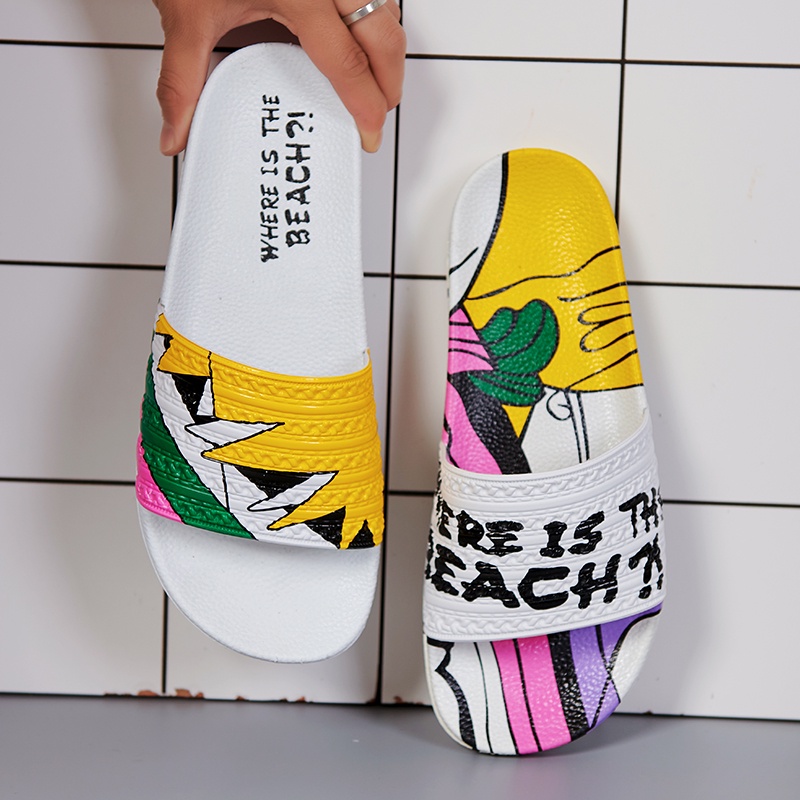 Xăng đan Nhiều Màu Thời Trang Cho Cặp Đôi | Dép Màu Đen/Vàng Hợp Thời Trang Cho Nam Và Nữ | Kasut Lelaki