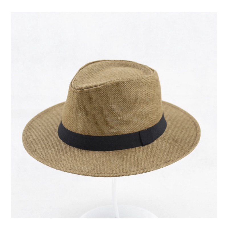Nón phớt panama vành rộng cao cấp tặng kèm lót đế mũ, mũ cao bồi đi biển nam nữ form cứng- Smice House