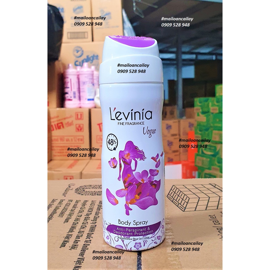 Xịt khử mùi toàn thân Levinia  200ml