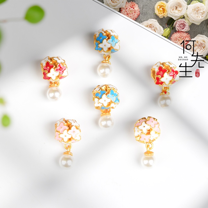 Phụ Kiện Hạt Ngọc Trai Hình Bông Hoa Nhỏ Tự Làm Vòng Tay / Trang Sức Không Gây Dị Ứng DIY