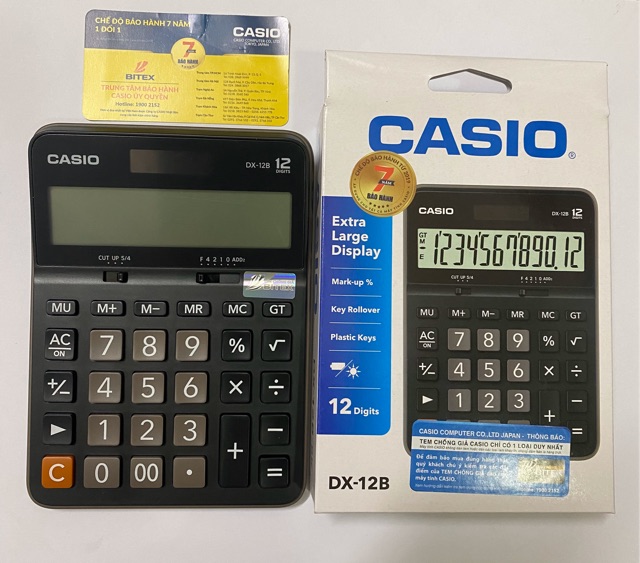 Máy tính Casio DX-12B Chính hãng