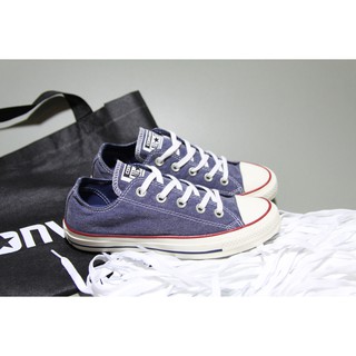 Giày Converse chính hãng thấp cổ vải xanh jeans STONEWASHED CTVX24