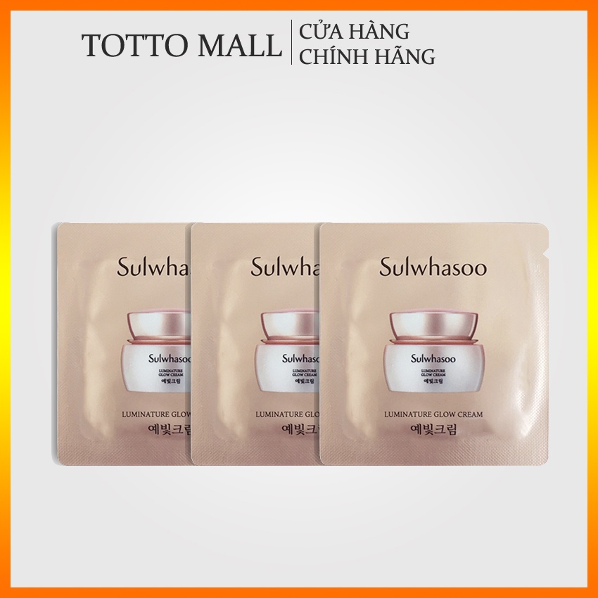 [10 gói] Kem dưỡng căng bóng sáng da Sulwhasoo Luminature Glow Cream - Kem căng bóng Sulwhasoo