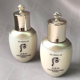 Cặp hoa hồng và sữa dưỡng whoo tái sinh da cao cấp