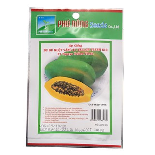 Hạt giống Đu đủ ruột vàng nông F1 Yellow Flesh 710 - 10 hạt