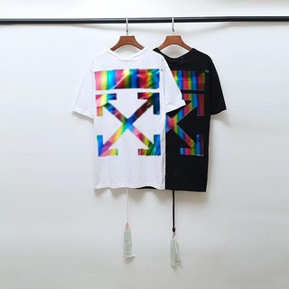 [Phản Quang 7 màu] Áo thun Stee OFF WHITE COLORFUL Unisex Trùm Unisex