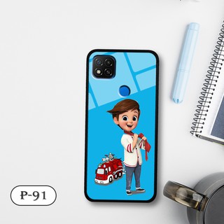Ốp lưng kính 3D Xiaomi Redmi 9C-cute