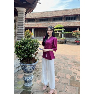 Set Bộ Bà Ba Cổ Tim