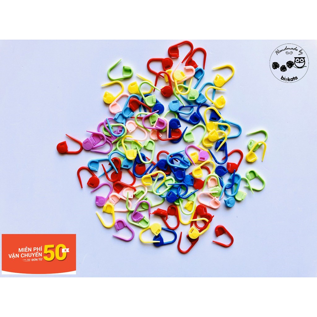 [FS 50k] Bộ 10 ghim nhựa đánh dấu vị trí dùng cho đan móc len