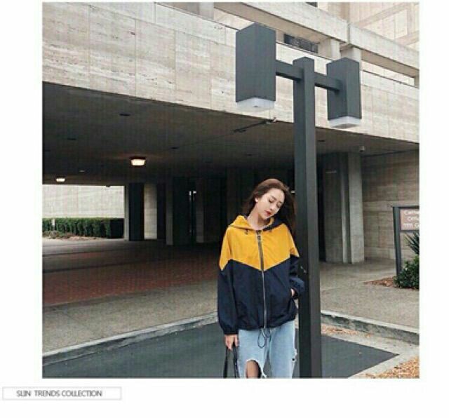 [Giá siêu rẻ] Áo khoác dù phối 2 màu đơn giản cá tính, kèm hình chụp thật | BigBuy360 - bigbuy360.vn