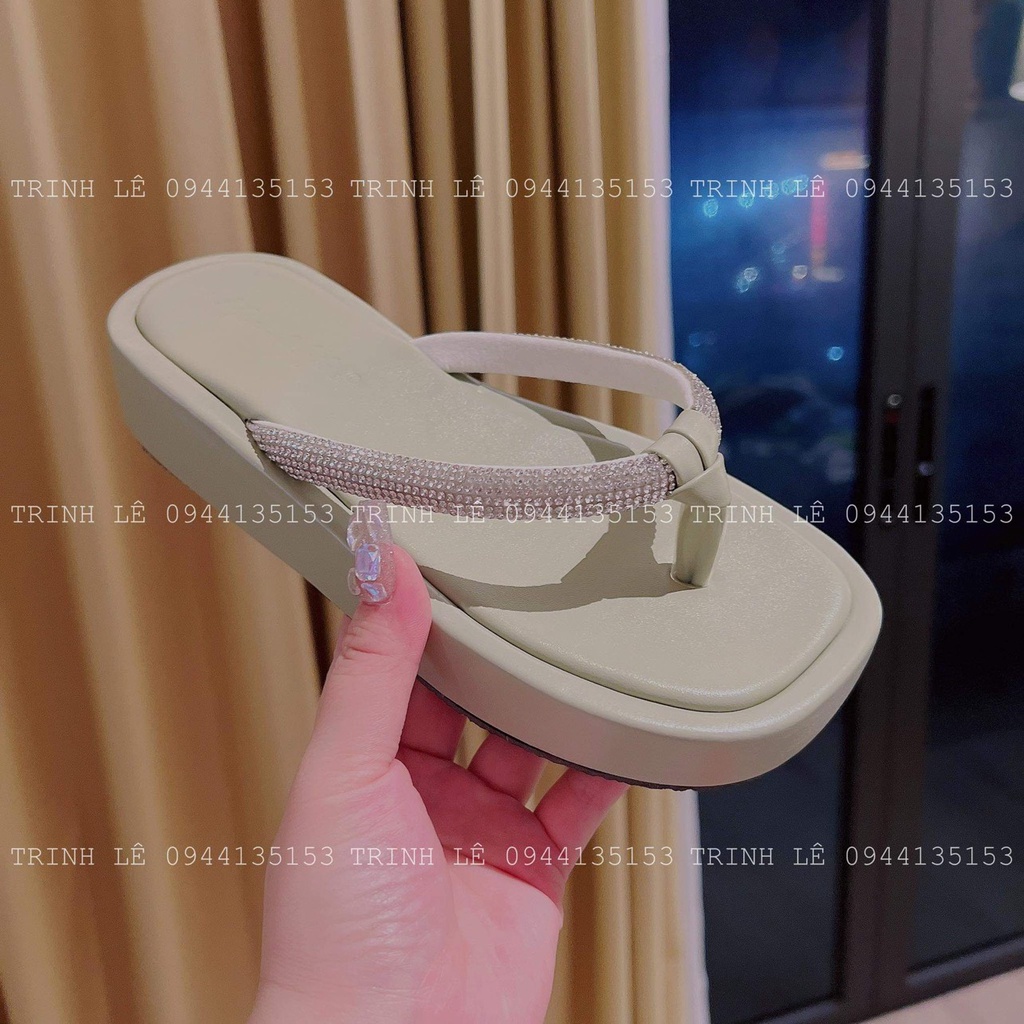 Dép Xỏ Ngón Nữ Bánh Mì Cao 3cm Thời Trang Tôn Dáng Hot Trend TRINH LÊ SHOP GIÀY DÉP HTB112