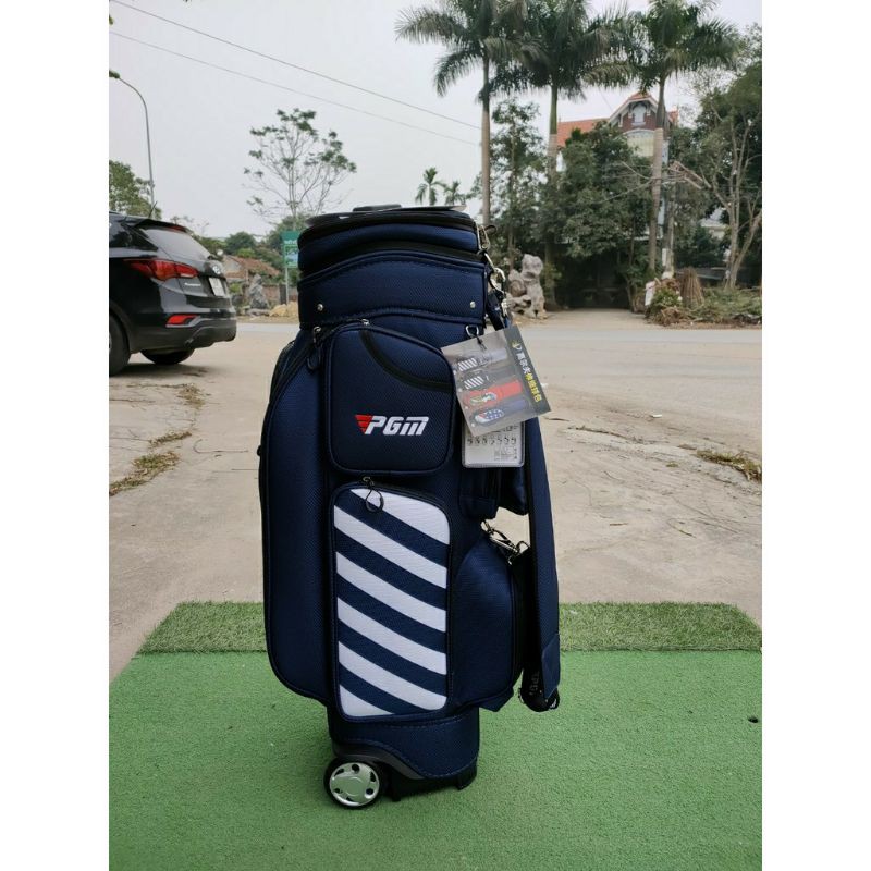 [ Hot ] Túi đựng gậy golf PGM vải bạt có bánh xe