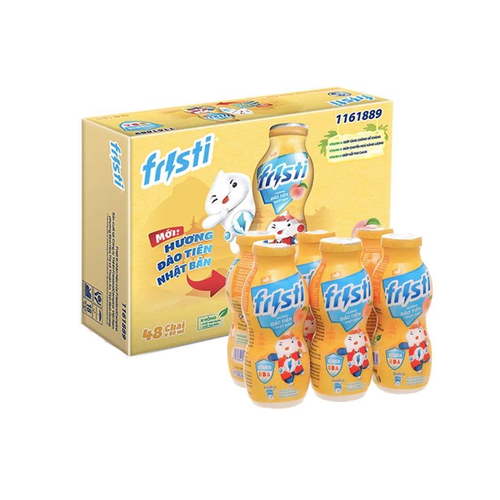 Thùng sữa chua uống Fristi hương đào 48x80ml