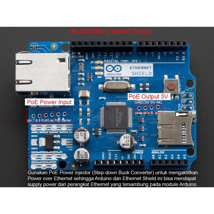 Đĩa 50 Ethernet Shield V2 W5100 R3 Hỗ Trợ Poe Cho Arduino Uno Mega 2560 Nano