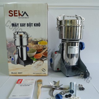Máy xay bột khô SEKA 800Y thiết kế Inox chống rỉ, công suất 1400W, bảo hành 12 tháng