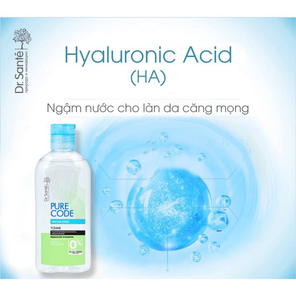 Toner micellar làm sạch, dưỡng ẩm Dr.Sante Pure Cоde dành cho da nhạy cảm - 200ml [NHẬP KHẨU CHÍNH HÃNG 100%] | BigBuy360 - bigbuy360.vn