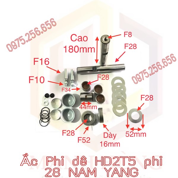 Ắc Phi dê HD2T5 phi 28-NYK502 NAM YANG phụ tùng ô tô phụ tùng Hùng Lỳ