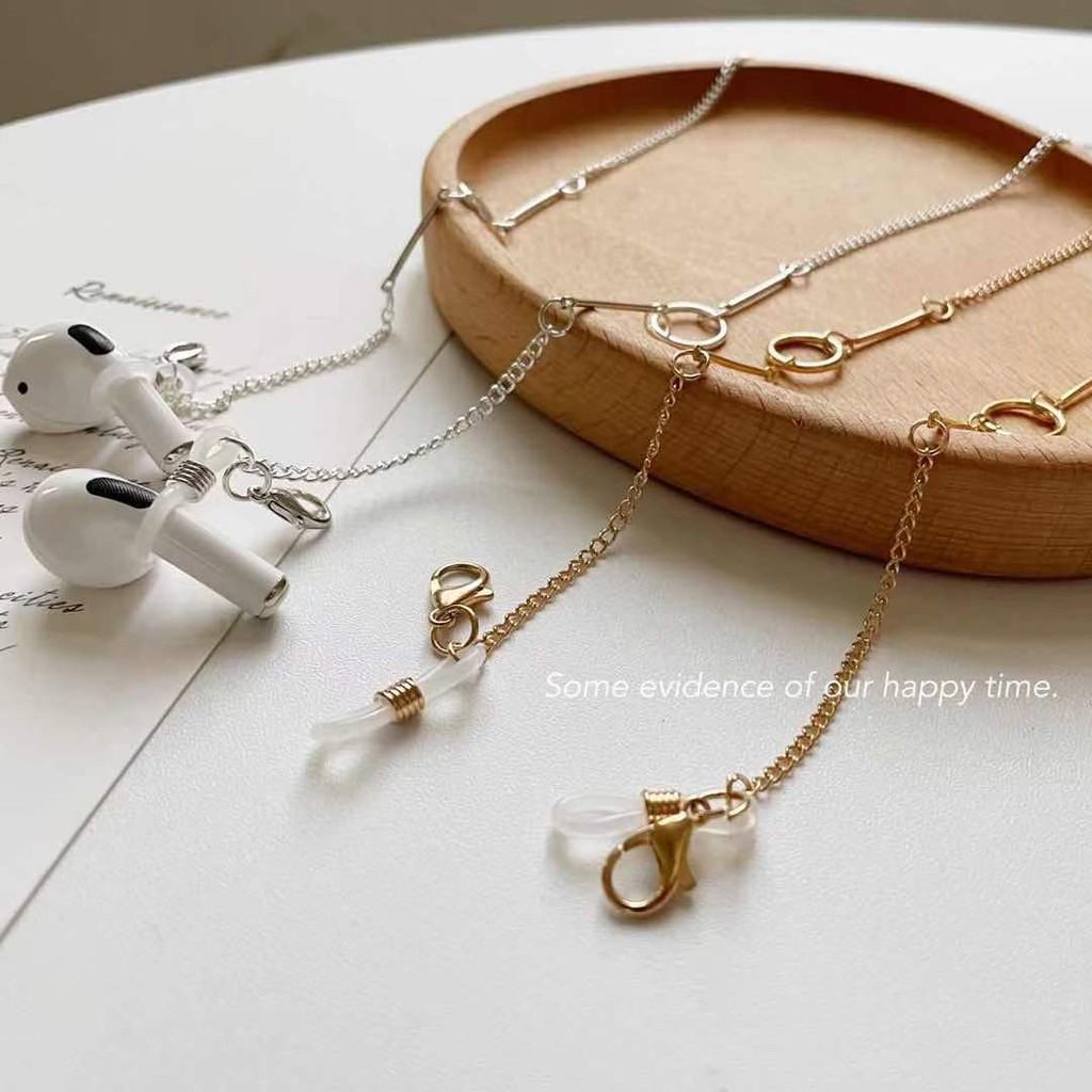 Mới Dây Đeo Mắt Kính Bằng Hợp Kim Phong Cách Châu Âu Đơn Giản