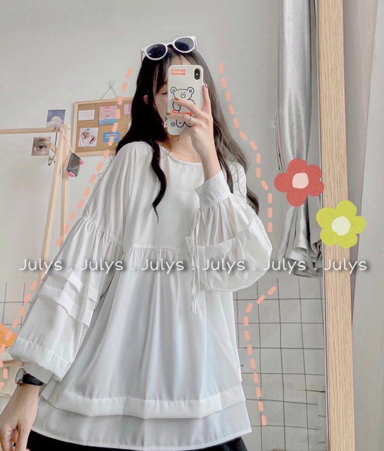 [Mã WASKT304 giảm 15% tối đa 30K đơn 99K] Áo babydoll xếp tầng (ảnh thật kèm video) | WebRaoVat - webraovat.net.vn