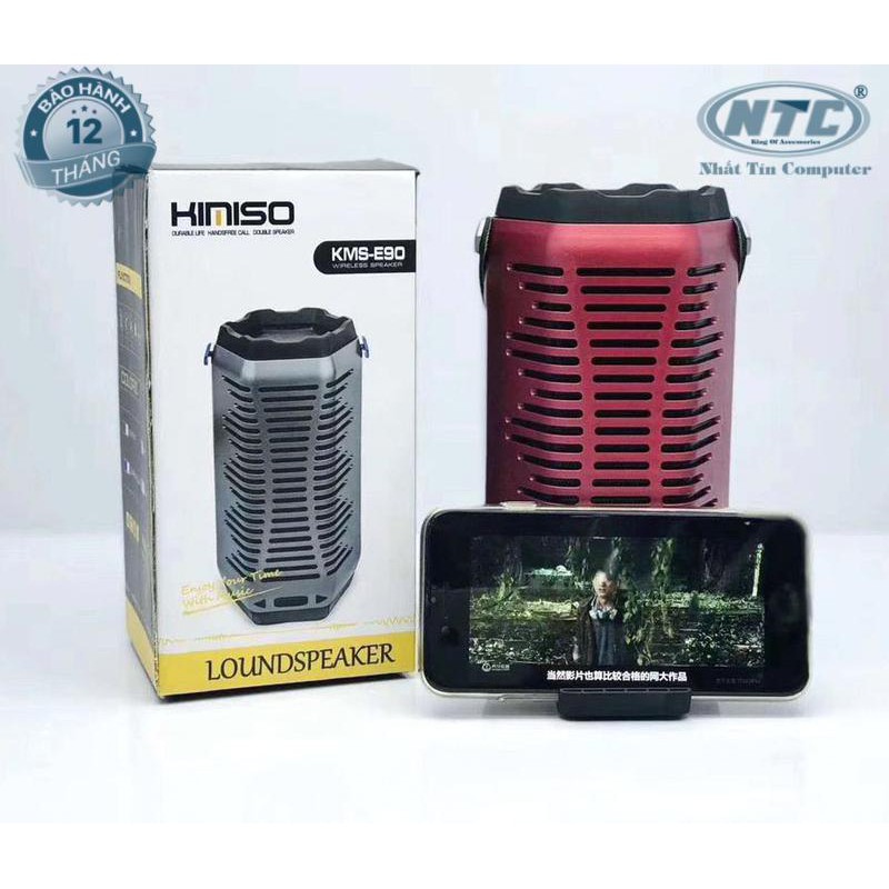 Loa bluetooth KIMISO KMS-E90 USB/TF/AUX/FM bass cực mạnh(Màu ngẫu nhiên)