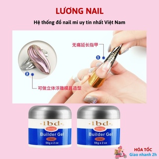 Gel đắp móng Ibd (LOẠI THƯỜNG NÓNG NHẸ) màu trong 56g