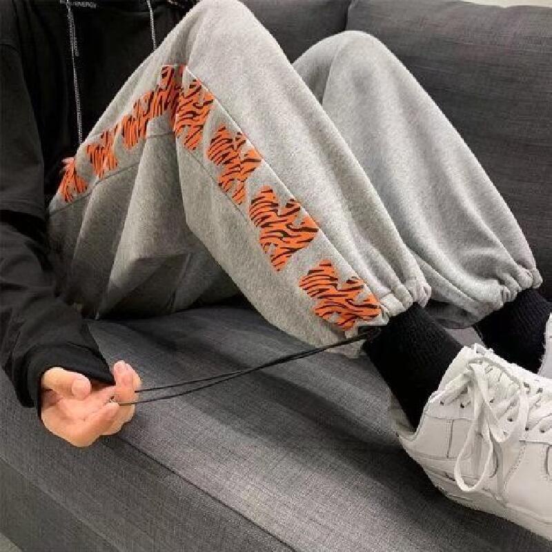 Quần ống rộng phong cách hip hop thời trang đường phố Hàn Quốc cho nam 【M-5XL】