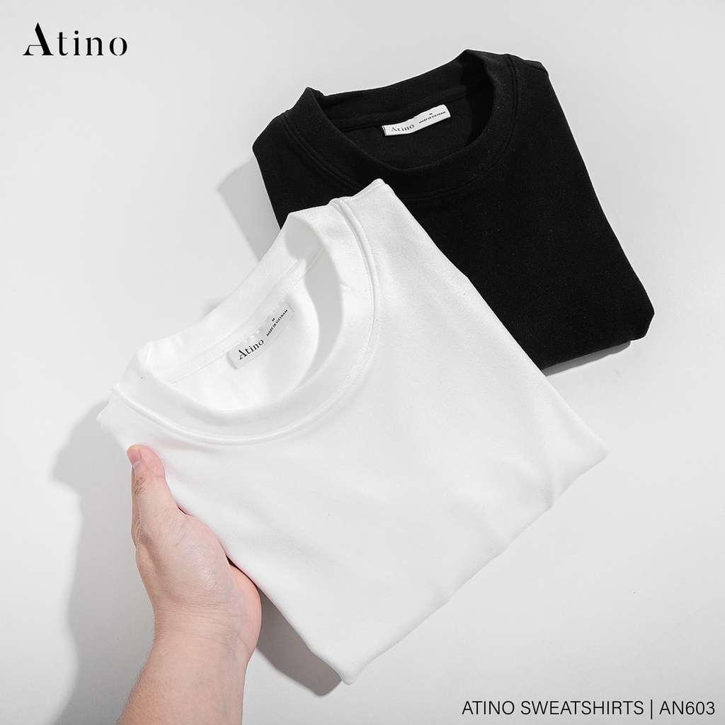 Áo Nỉ Nhung 2 Mặt Giữ Nhiệt Nam Nữ ATINO Vải Nhung 2 Mặt Cao Cấp Form Regular Fit AN603 | BigBuy360 - bigbuy360.vn