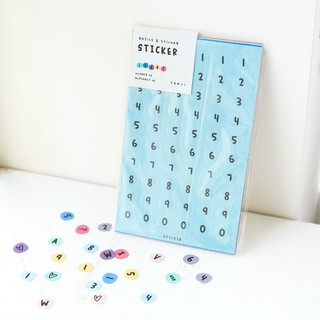 Sticker kí tự, chữ số - 16 tấm