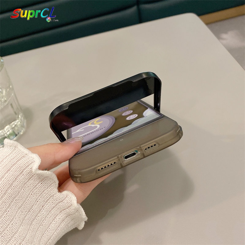 Ốp Điện Thoại Silicone Chống Sốc in Hình Mặt Cười 2 Trong 1 Cho iPhone 13 12 11 Pro XS Max XR 7 8 Plus