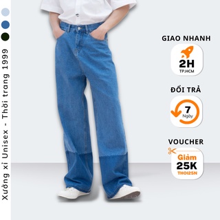 Quần jeans nam trơn ống ôm dày dặn co giãn vải tốt bền đẹp quần jean nam đen đẹp