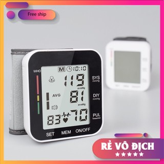 Máy đo huyết áp điện tử cổ tay JZ-251A màn hình LCD đo chỉ số huyết áp , nhịp tim