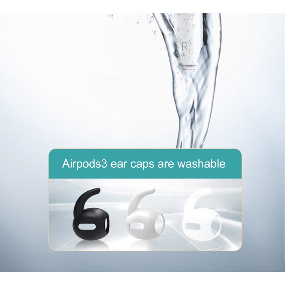 1 Cặp Bao Bảo Vệ Airpods Bằng Silicon Thứ 3 Chống Trượt Bao Da Miếng Đệm Tai Nghe Cho Apple Airpod 3 Thế Hệ Phụ Kiện Đầu Bọc Tai