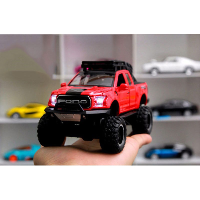 [Mã LIFE0503TOYS1 giảm 10% đơn 150k] XE MÔ HÌNH FORD F150 Raptor Offroad - tỷ lệ 1:32 đúc Kim Loại