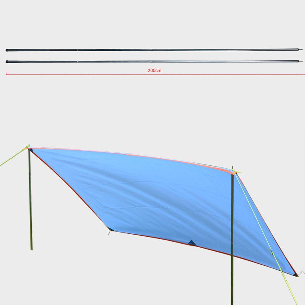 ☆YOLA☆ 8PCS Bar Travel Sun Shelter Support Rod Tarp Beach Aluminium Alloy Tent Poles Ultralight Camping Hiking Tent Accessories Folding Outdoor