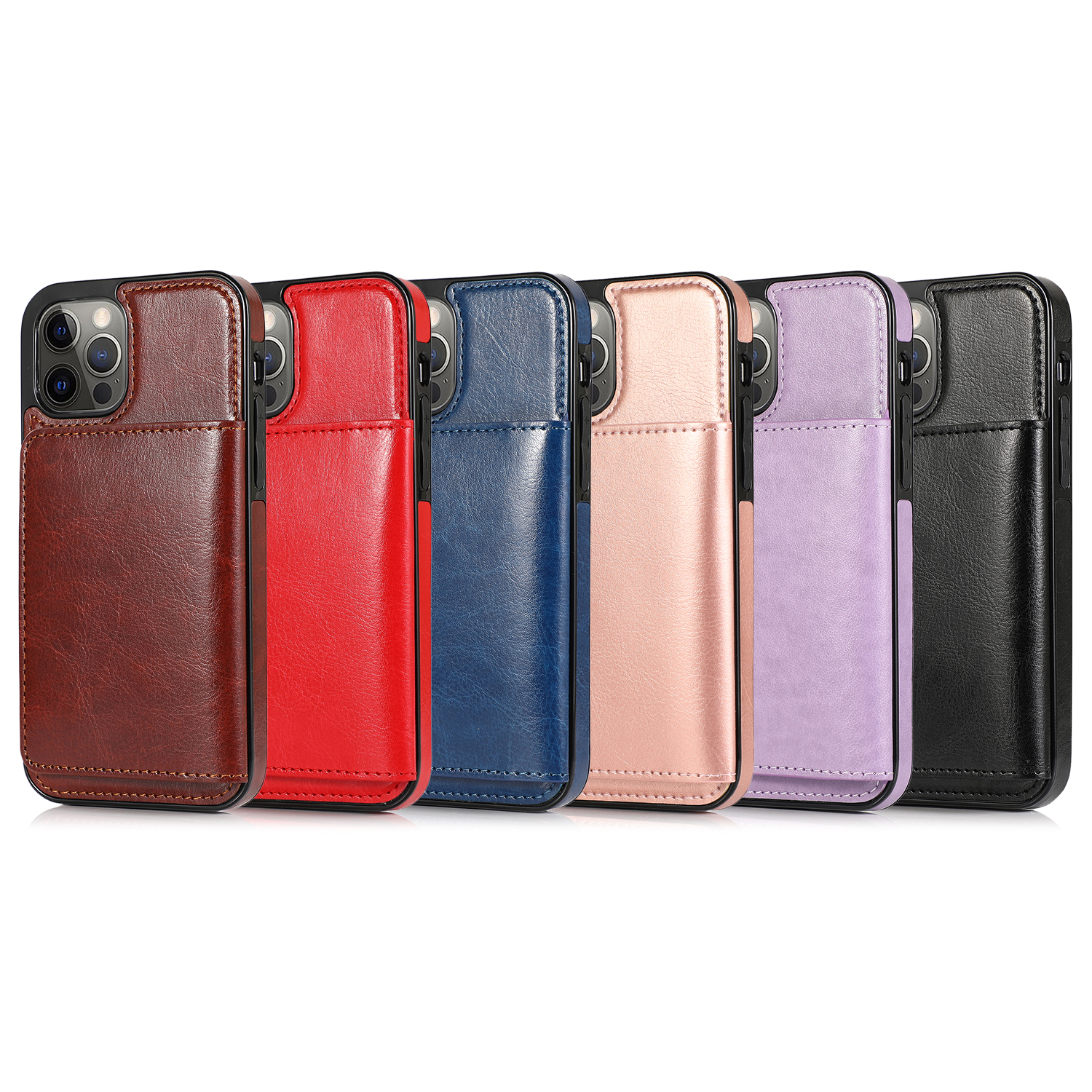 Ốp lưng iPhone 12 Pro Max Soft PU Leather Flip Case With Card Slots Stand Holder Apple iPhone 11 Pro iPhone12 mini Phone Case | BigBuy360 - bigbuy360.vn